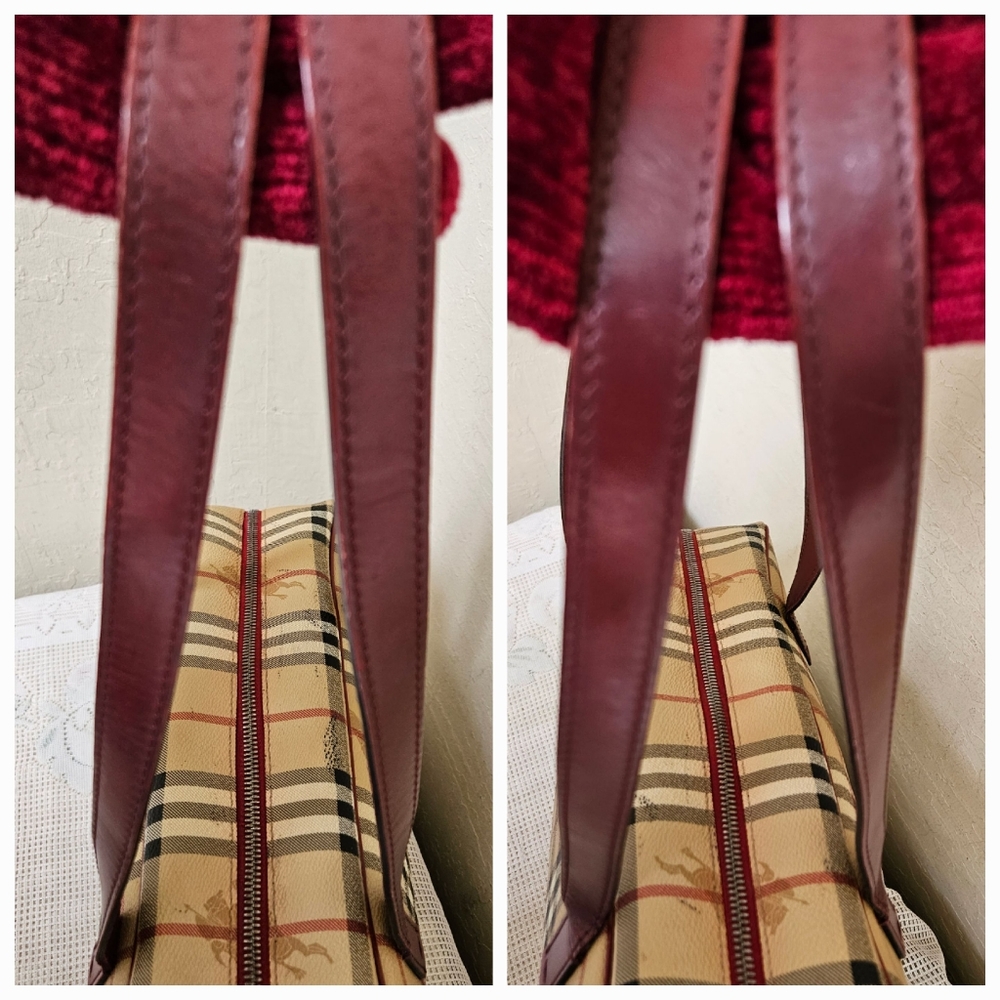 Burberry Check PVC Shoulder Bag AUTHENTIC - Picture 8 of 14